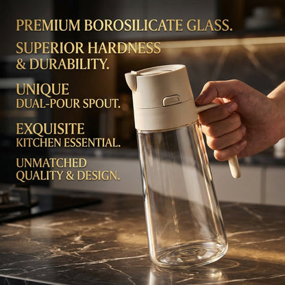 Glass oil dispenser