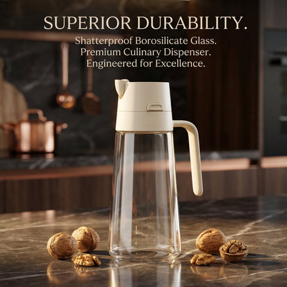 Glass oil dispenser